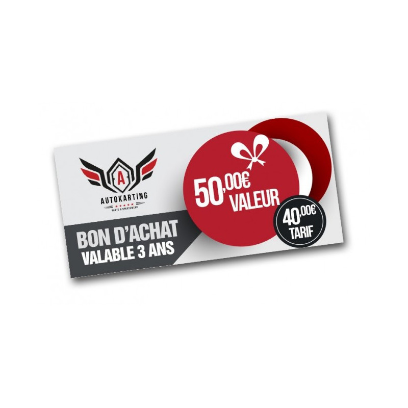 Bon d'achat pour notre boutique