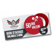 Bon d'achat pour notre boutique