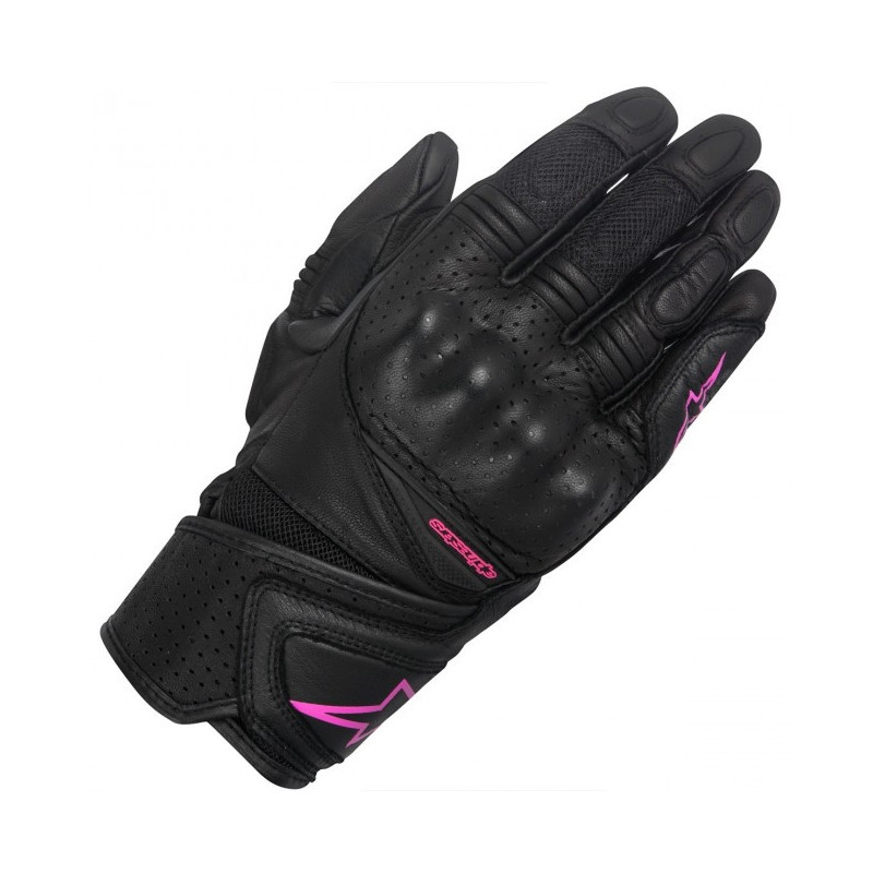 Gants Alpinestars Stella Baika Cuir, gants moto pour femme avec touche smartphone