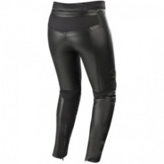 Pantalon Alpinestars Vika v2, pantalon moto pour femme en cuir pleine fleur