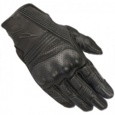 Gants Alpinestars Mustang v2, gants moto homologués en cuir perforé pour l'été