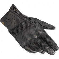 Superbes gants Alpinestars vintage en cuit plaine fleur, index tactile