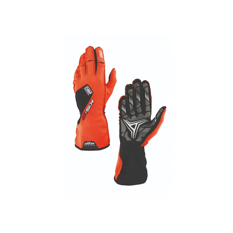 Gants de karting OMP KS3, gants de karting à coutures extérieures