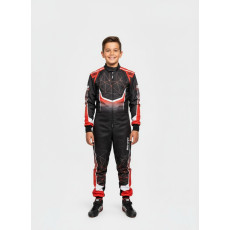 Combinaison de karting enfant OMP noir et rouge - Design exlusif