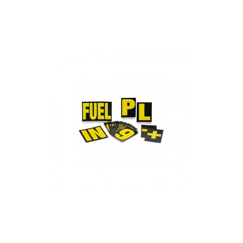 Chiffres et lettres pour panneau OMP