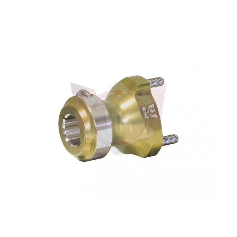 Moyeu arrière pour arbre 25mm en aluminium anodisé pas cher