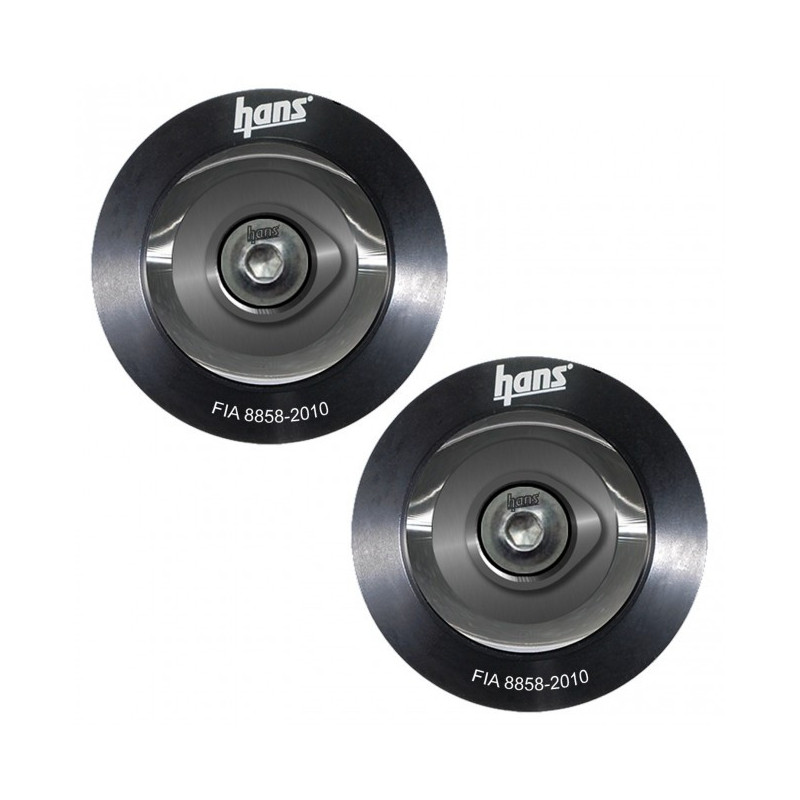 Clips Hans,  Clips pour les casques homologués FIA