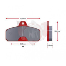 027-0 Jeu de plaquettes de frein pour karting ENERGY CORSE - WILD KART