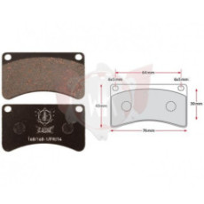 Jeu de plaquettes de frein gatling pour karting