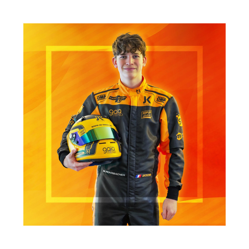 Combinaison personnalisée omp pour le karting