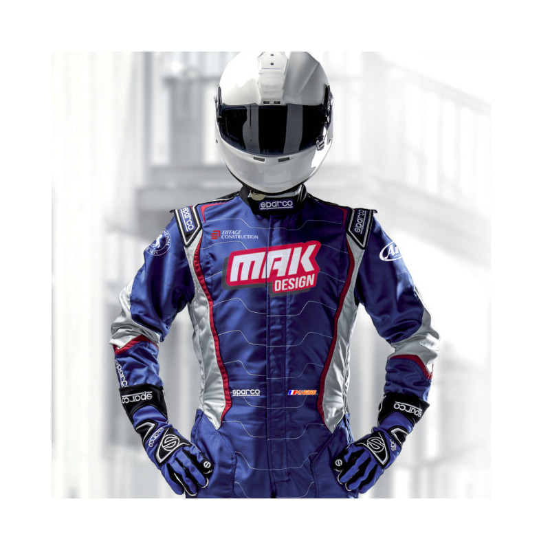 Combinaison personnalisée Sparco pour le karting