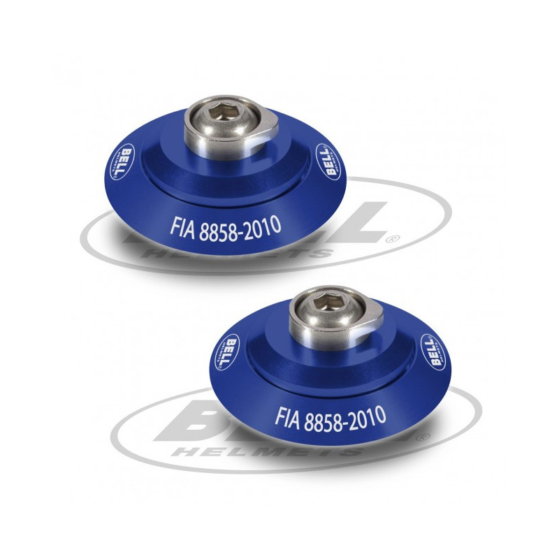 Clips Hans Bell - en option pour vos casques homologués auto et rallye