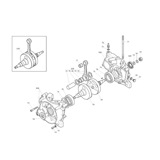 Carter - Vilebrequin Iame X30