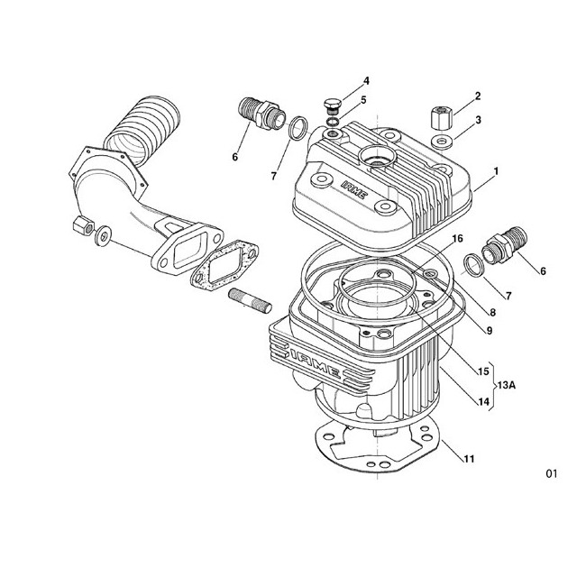 Culasse - Cylindre Iame X30