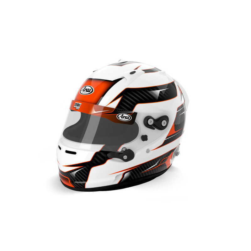 Casque Arai GP7 Clips Hans - Nouveau casque intégral arai FIA SA2020