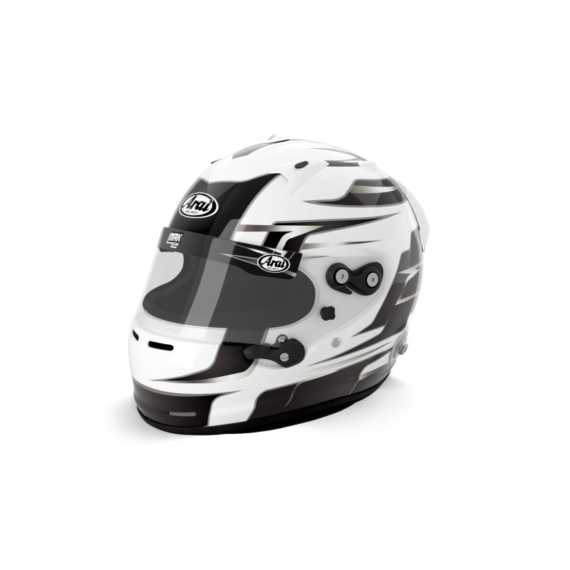 Casque Arai GP7 Clips Hans - Nouveau casque intégral arai FIA SA2020