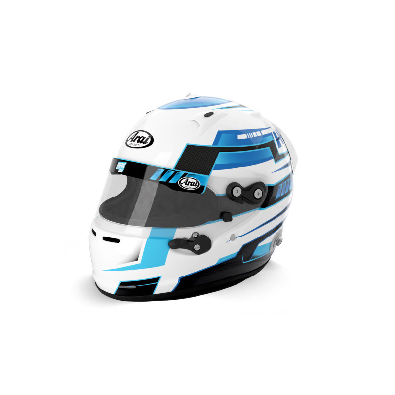 Casque Arai GP7 Clips Hans - Nouveau casque intégral arai FIA SA2020