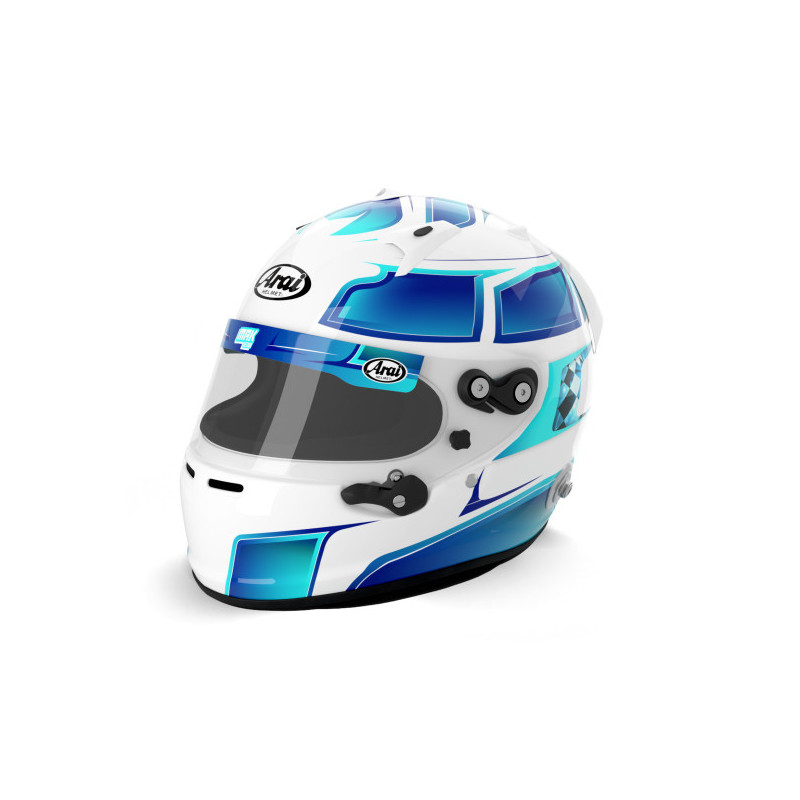 Casque Arai GP7 Clips Hans - Nouveau casque intégral arai FIA SA2020