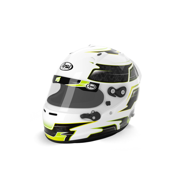 Casque Arai GP7 Clips Hans - Nouveau casque intégral arai FIA SA2020
