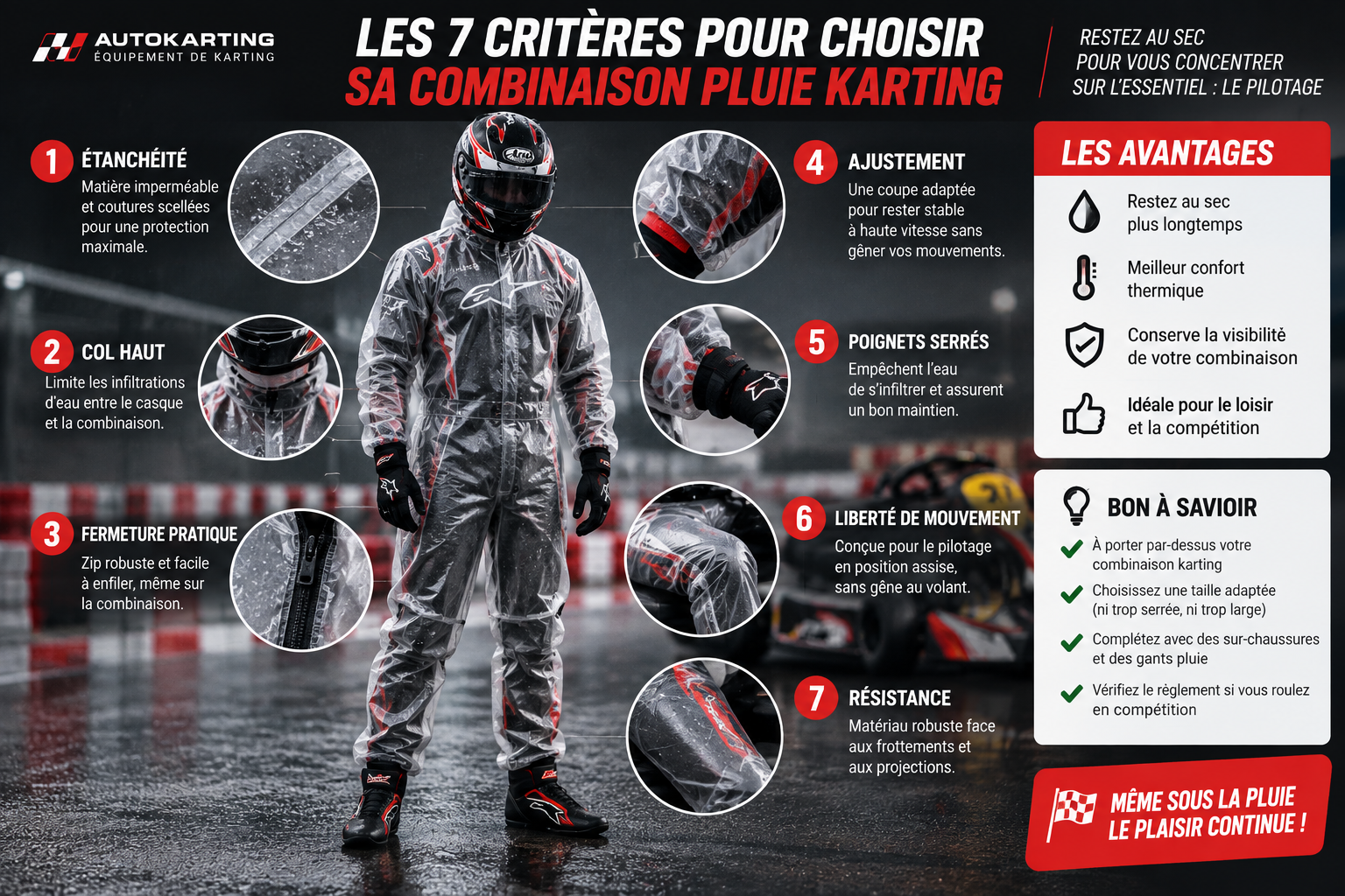 7 critères pour choisir sa combinaison de pluie