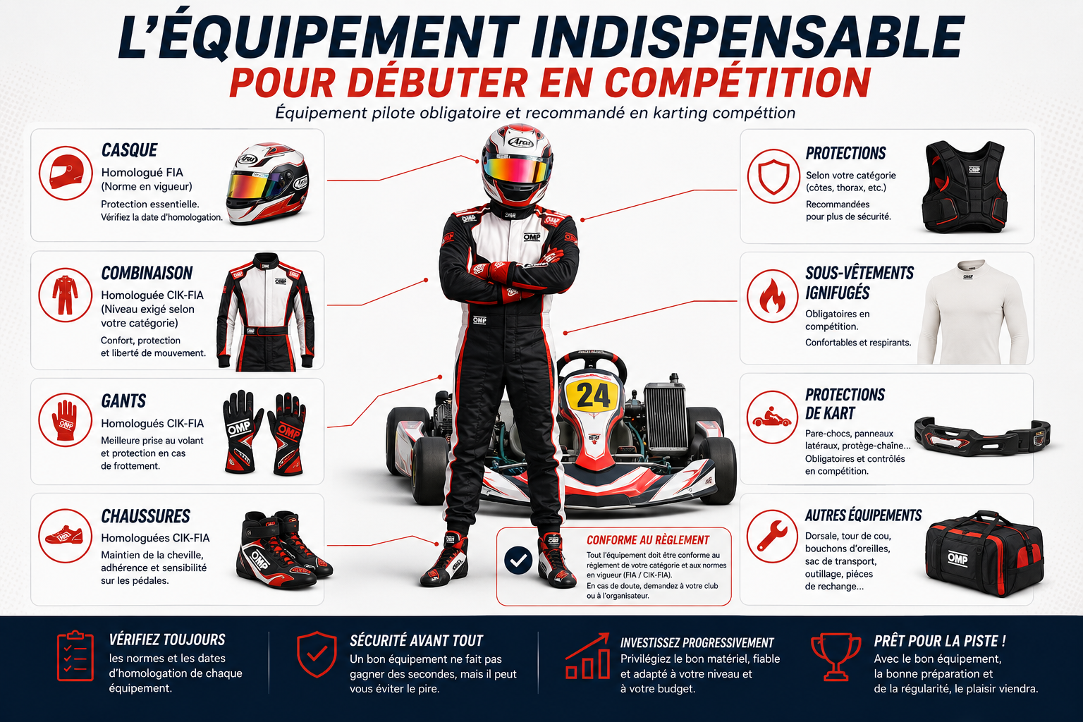 equipement kart competition