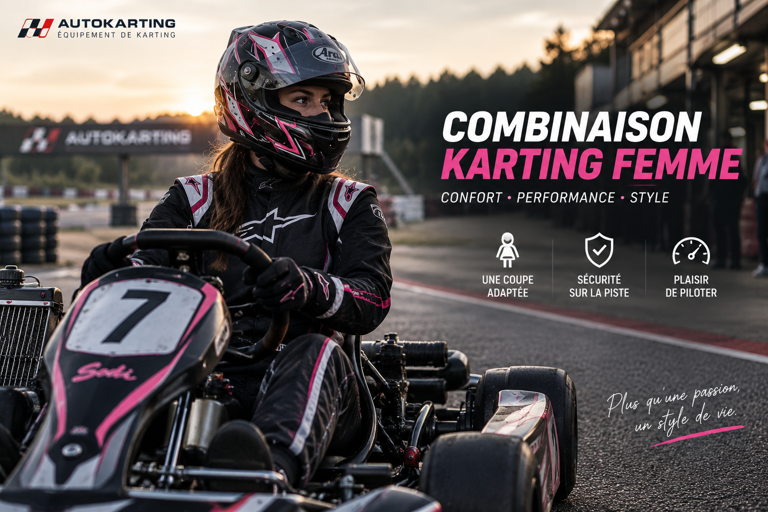 Combinaison karting femme