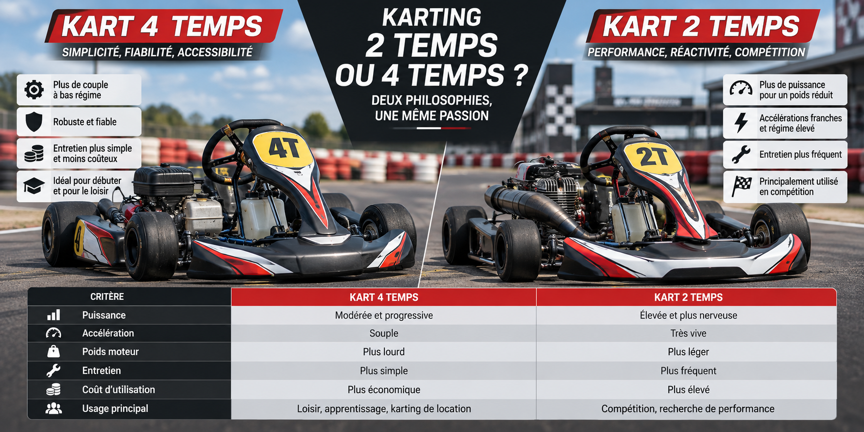 KART 4TEMPS VS 2 TEMPS