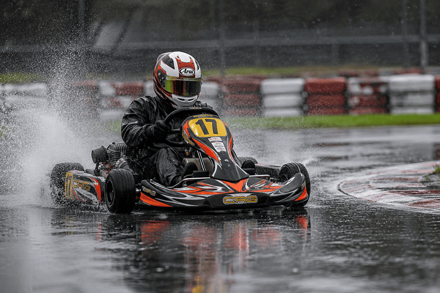 Karting sous la pluie