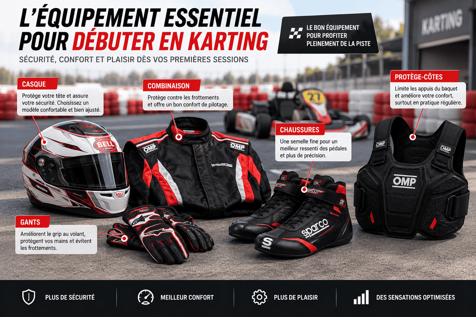 Équipement karting débutant : que faut-il vraiment acheter ?